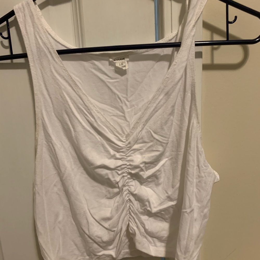 White crop top
